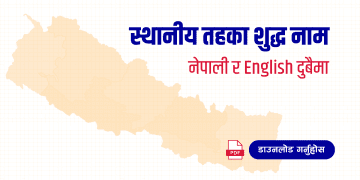नेपालका स्थानीय तहहरू (List of Local levels of Nepal)